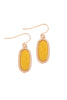 DRUZY STONE OVAL EARRINGS