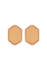 DRUZY HEXAGON POST EARRINGS
