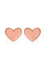 HEART DRUZY STUD EARRINGS