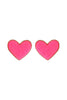 HEART DRUZY STUD EARRINGS