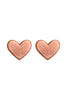HEART DRUZY POST EARRINGS
