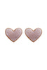 HEART DRUZY POST EARRINGS