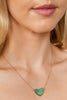 VALENTINE HEART DRUZY PENDANT NECKLACE AND EARRING SET