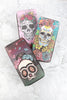 SKULL FLORAL SINGLE ZIPPER WALLET