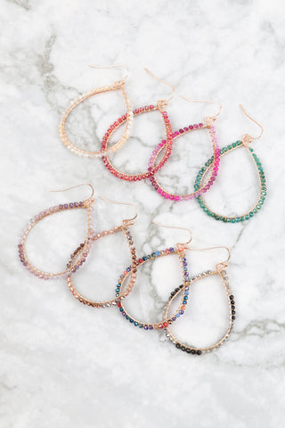 LEAVES VINE HOOP EARRINGS