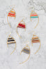 WIRED MIX BEADS DANGLE FISH HOOK EAARINGS