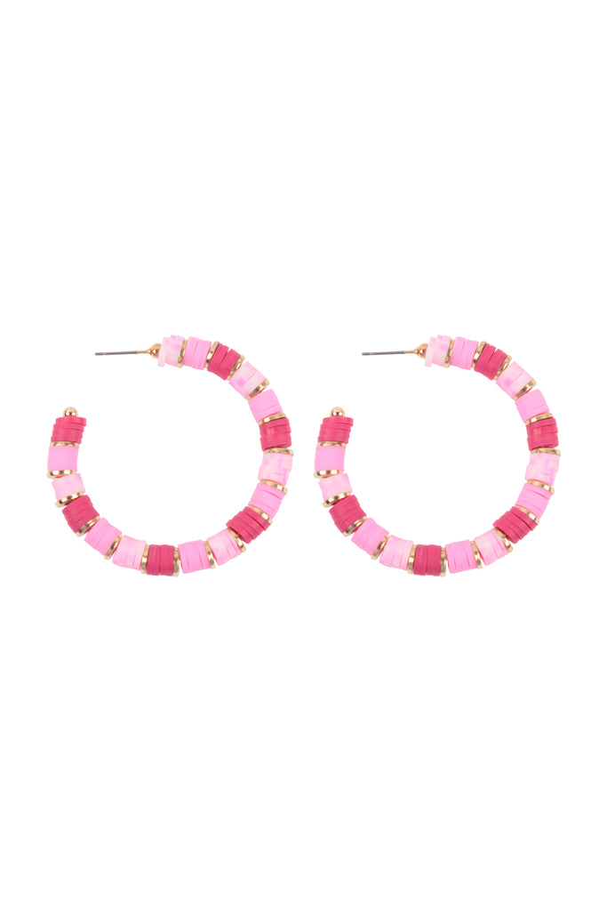 FIMO METAL HOOP EARRINGS