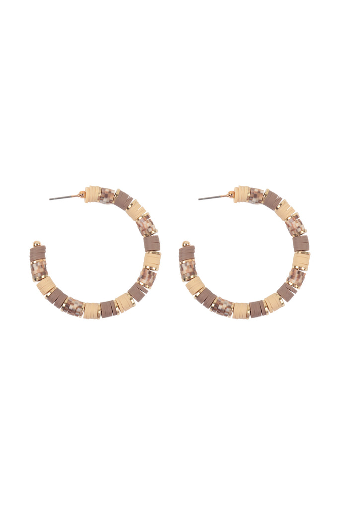 FIMO METAL HOOP EARRINGS