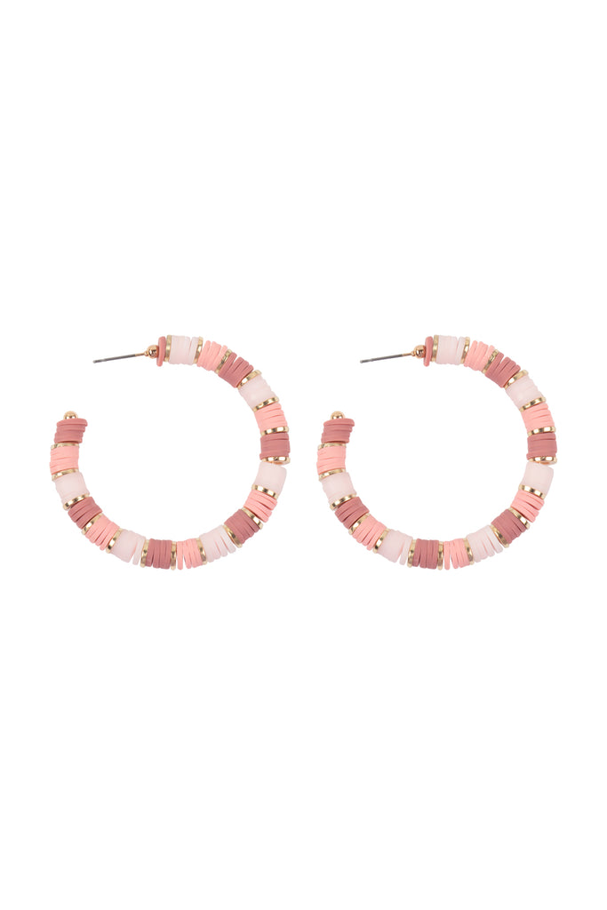 FIMO METAL HOOP EARRINGS