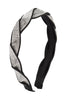 SHINY RHINESTONE BRAIDED HEADBAND