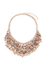GLASS BEADS STATEMENT BIB NECKLACE