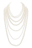 LAYERED PEARL BEADS NECKLACE