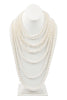 LAYERED PEARL BEADS NECKLACE