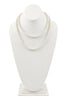 2 LINE PEARL BEADS SHORT NECKLACE