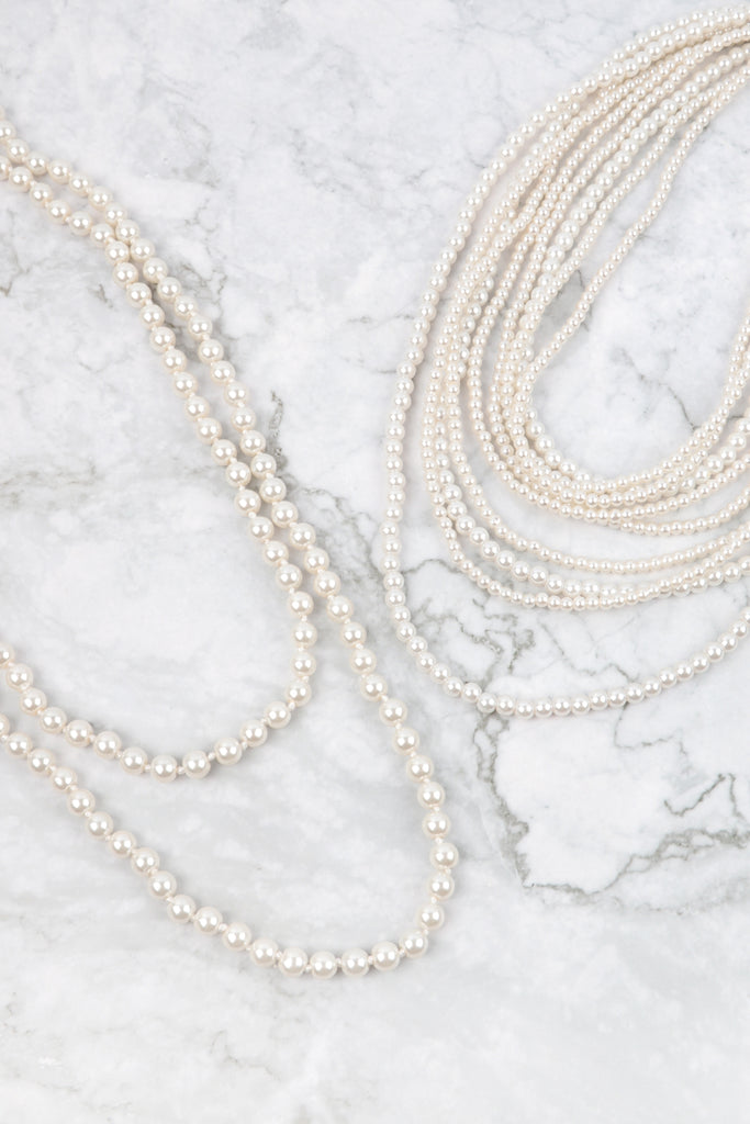 Pearl long chain | Pearl necklace designs, Pearl jewelry sets, Gold jewelry  stores