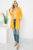 Long Sleeve Open Front French Terry Hoodie Cardigan