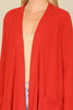 BRUSHED WAFFLE LONG SLEEVE SIDE POCKET OPEN FRONT CARDIGAN