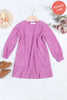 Kids Long Puff Sleeve Mir PD Brush Dress
