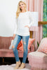 Knit Front Pocket Long Sleeved Top 2