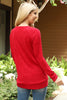Knit Front Pocket Long Sleeved Top 2