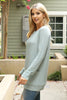 Knit Front Pocket Long Sleeved Top 2