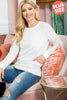 Knit Front Pocket Long Sleeved Top 2
