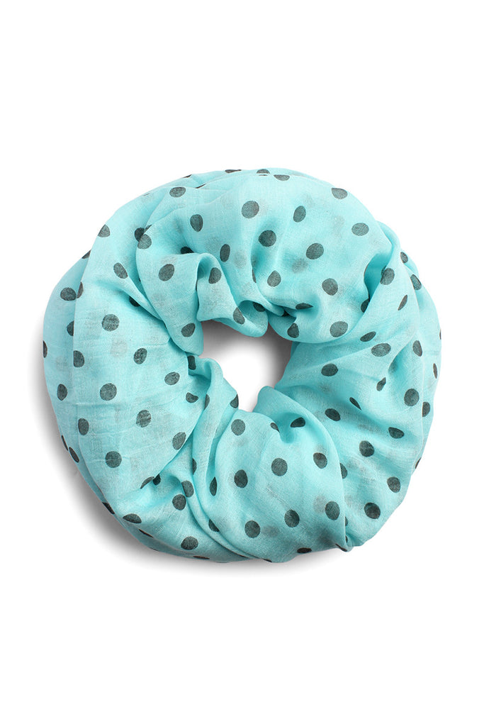 Polka Dot Infinity Scarf