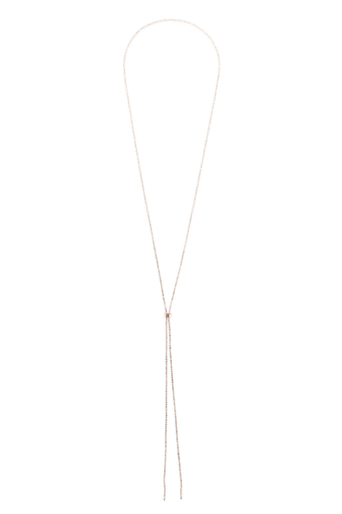 RHINESTONE 47" SLIDER NECKLACE