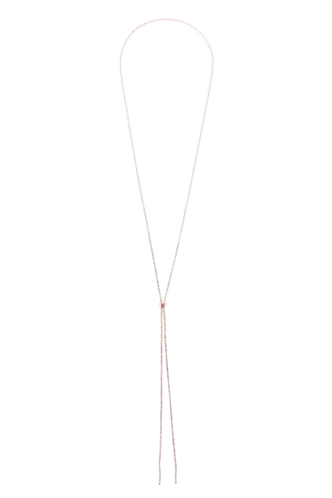 RHINESTONE 47" SLIDER NECKLACE