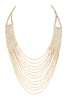 RHINESTONE 12 ROW LAYERED NECKLACE