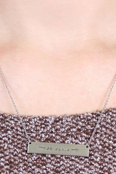 Collana con lingotto d'oro Be Brave: regalo di compleanno e Collana con lingotto d'oro Be Brave: regalo di compleanno e