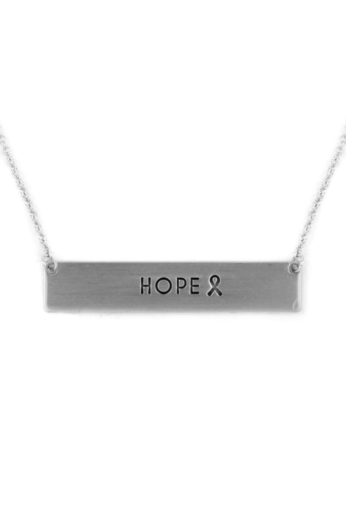 "HOPE" BAR NECKLACE