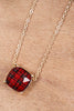 BUFFALO CHECKERED CHAIN NECKLACE