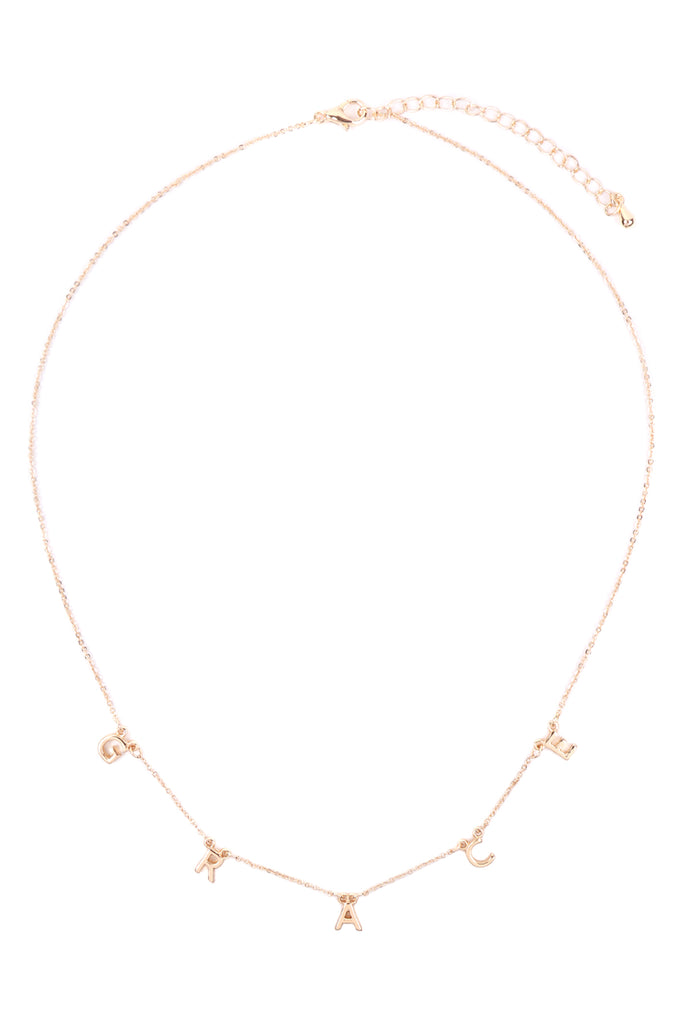 "GRACE" WORD STATION NECKLACE