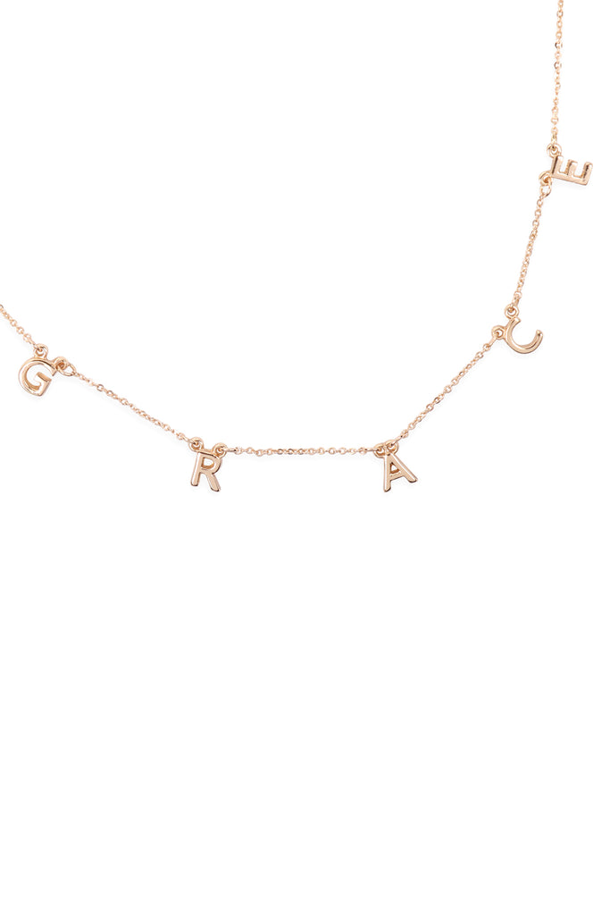 "GRACE" WORD STATION NECKLACE