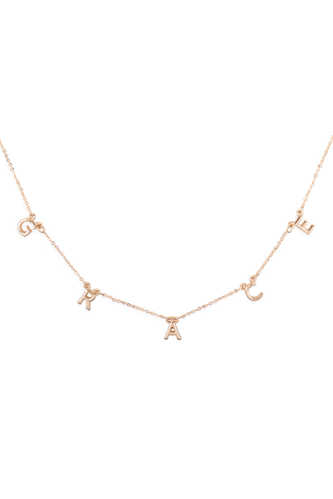 "GRACE" WORD STATION NECKLACE
