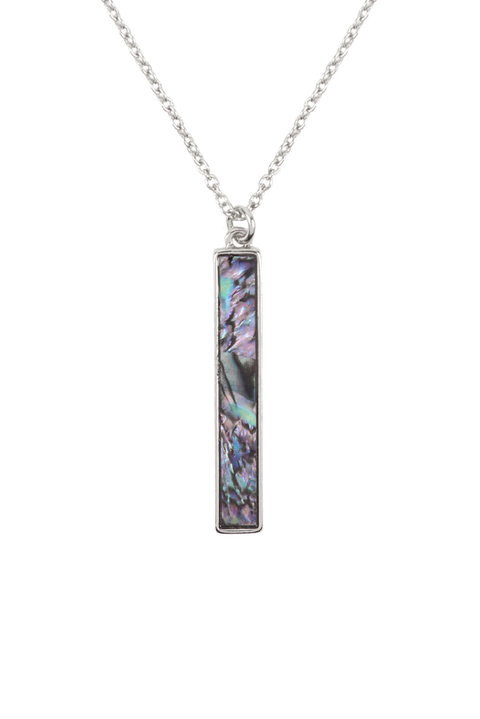 BAR ABALONE PENDANT NECKLACE