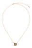 CUSHION CUT CHARM NECKLACE