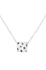 CUSHION CUT CHARM NECKLACE