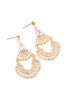 25674 - DOUBLE TEARDROP POST EARRINGS
