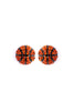 25719 -  BASKETBALL SPORTS CHARM STUD EARRINGS - Riah Fashion