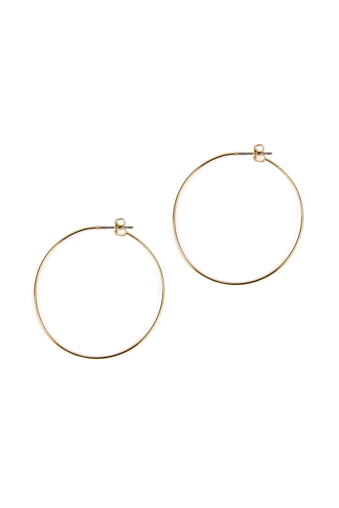 25804-40 - 40MM WIRE HOOP EARRINGS