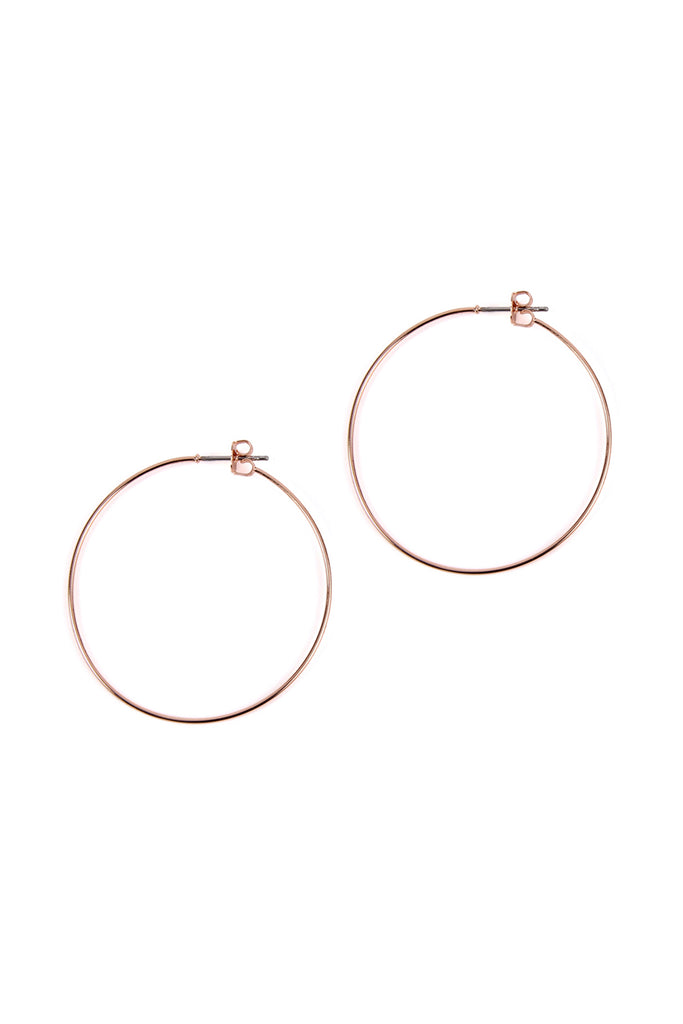 25804-40 - 40MM WIRE HOOP EARRINGS