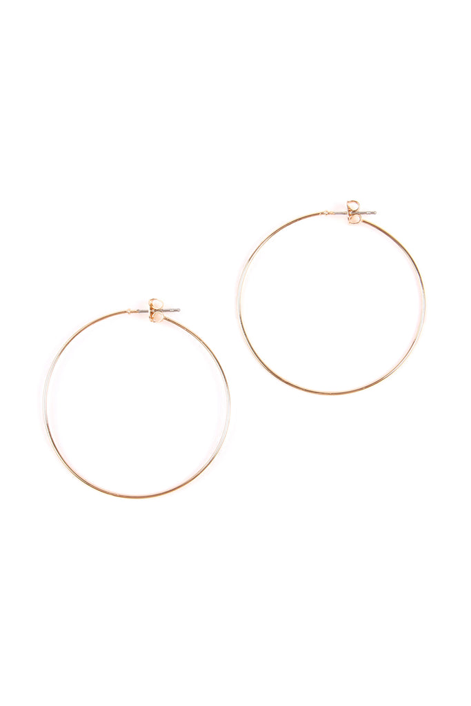 25804-40 - 40MM WIRE HOOP EARRINGS