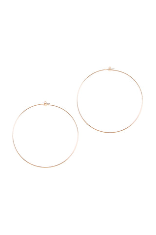 ME3135 - STITCH HAMMERED HOOP EARRINGS