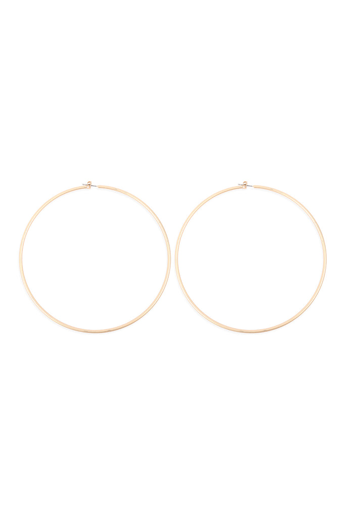 25805-100 - 2MM WIRE 100MM HOOP EARRINGS