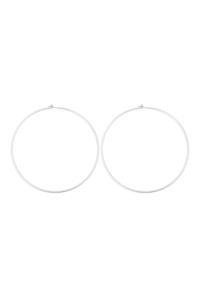 25805-100 - 2MM WIRE 100MM HOOP EARRINGS