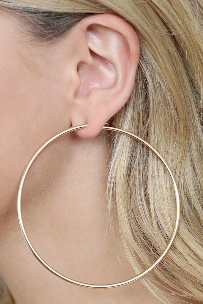 WIRE HOOP EARRINGS