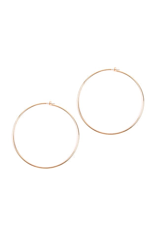 NATURAL BEAD HOOP EARRINGS