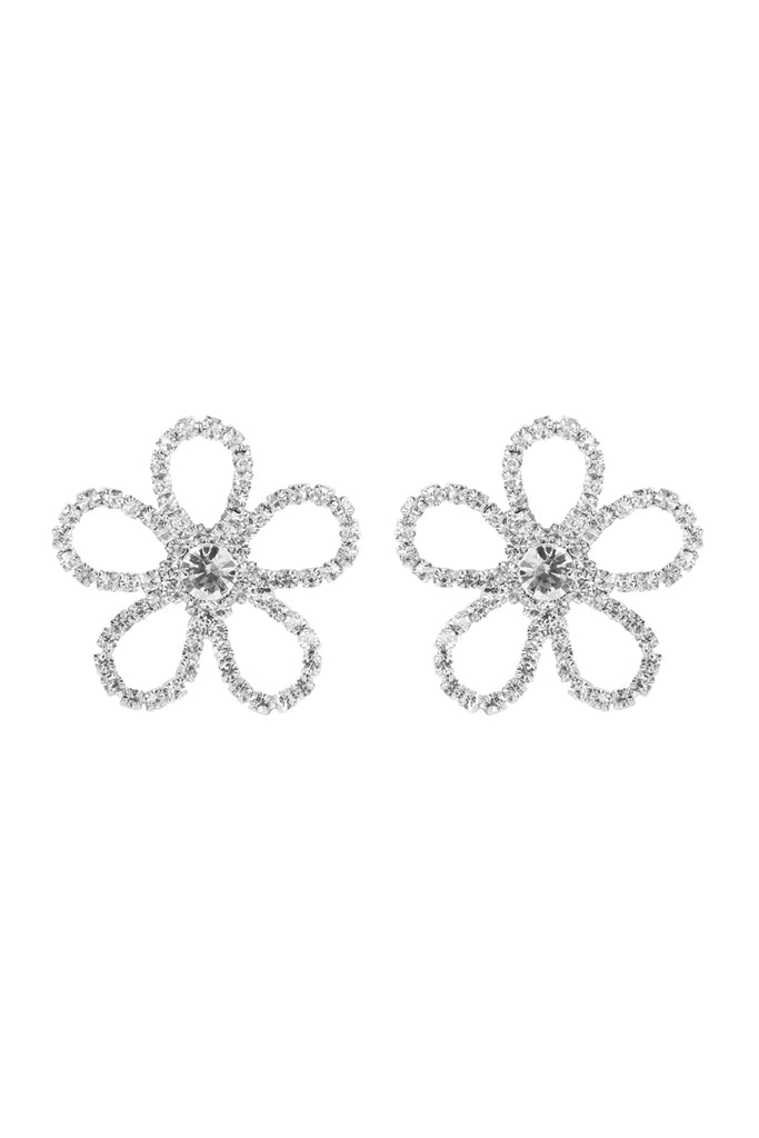 30MM FLOWER OUTLINE STUD EARRING